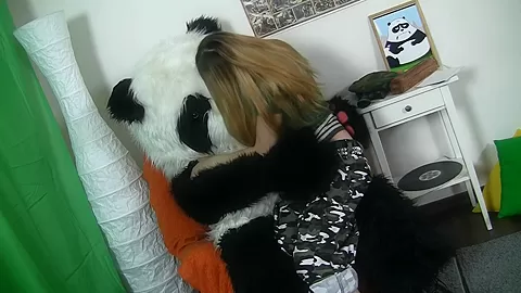 Wild sex scene with a sexy gal and a funny sex toy