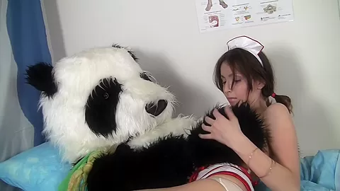 Sexy chick sucks and fucks her kinky sex toy