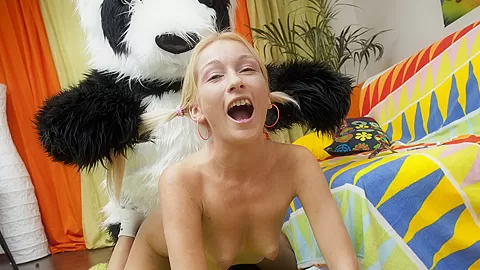 Cute blondie has kinky adventure with a sex toy