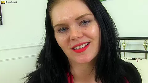 British Step mom With Great Bobbs Showing Of Her Big Hard Nipples - MatureNL