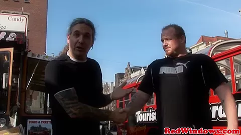 Real amsterdam prostitute swallows tourist load