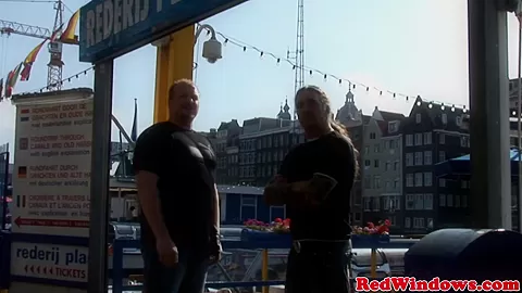 Real amsterdam prostitute swallows tourist load