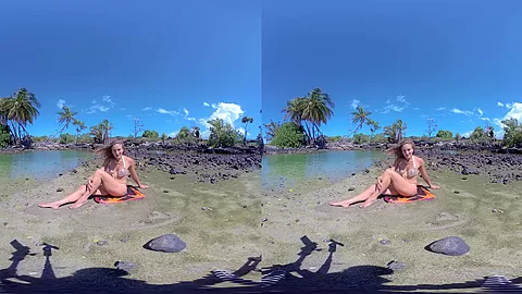 Transcendent Sensual Journey with Mermaid Goddess in Paradise; Blonde MILF Solo on the Beach