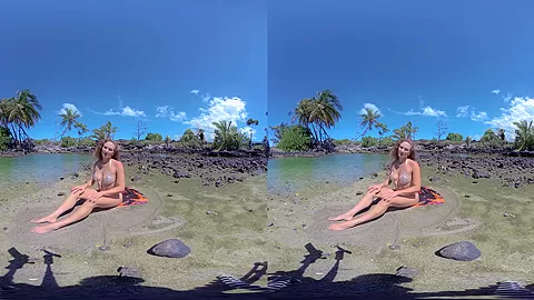 Transcendent Sensual Journey with Mermaid Goddess in Paradise; Blonde MILF Solo on the Beach
