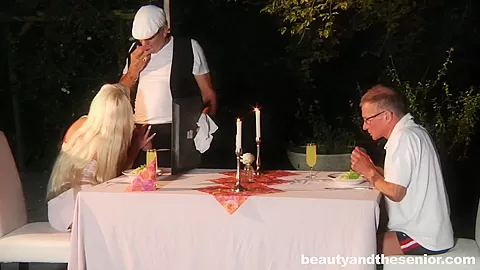 Blonde teen 18+ Anastaisa suck an old cock