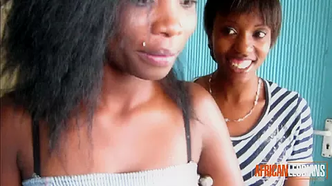 2 Horny African Lesbians Kiss And Lick In Bedroom