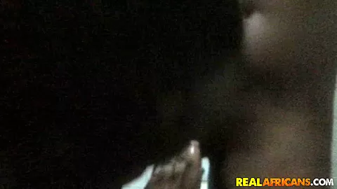 Hot Black Amateur Couple Shower Fucking