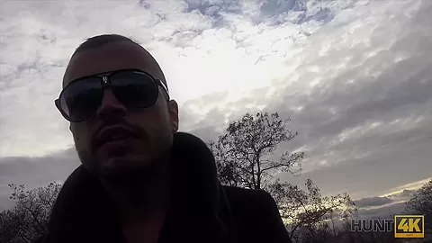 HUNT4K. For money sexy redhead is ready to cheat on her dumb man