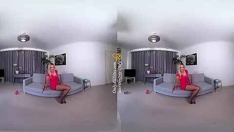 Lydia Jane - Fantastic Legs - Blonde Panties Bra Nylons