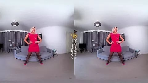 Lydia Jane - Fantastic Legs - Blonde Panties Bra Nylons