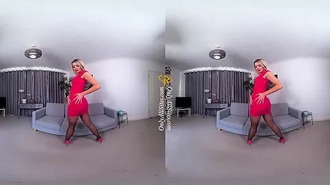 Lydia Jane - Fantastic Legs - Blonde Panties Bra Nylons