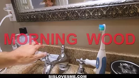 SisLovesMe - Quickie With Stepsis In Bathroom