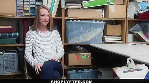 ShopLyfter - Ginger teen 18+ Gets Arrested and Fucked