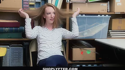 ShopLyfter - Ginger teen 18+ Gets Arrested and Fucked
