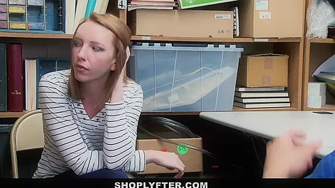 ShopLyfter - Ginger teen 18+ Gets Arrested and Fucked