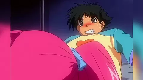 Hentai girl tells shy boy that the only way to prove his love is to make her orgasm : Hentai Uncensored