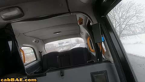 Dirty cab Asian slut fucked by big dick after taxi driving