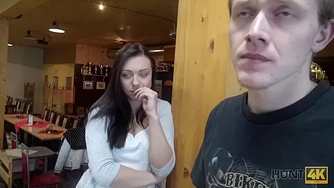 HUNT4K. Guy penetrates attractive beauty while cuckold plays bowling