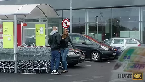 HUNT4K. Bald guy sold GF's shaved cunny for solid amount of cash