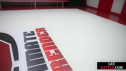 Redhead wrestling lez babe strapon fucks loser MILF