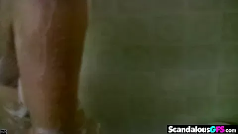 Jewel shower shaving and Fucking closeup
