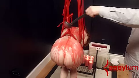 Bound sub sucks cock and has anal