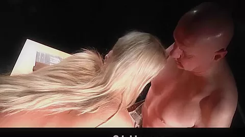 Blonde teen 18+ slut seduces grandpa to fuck