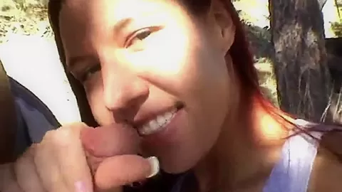 Misty Blowjob Closeup outdoor