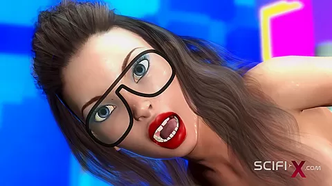 Super disco man plays with a hot horny busty hottie in restraints