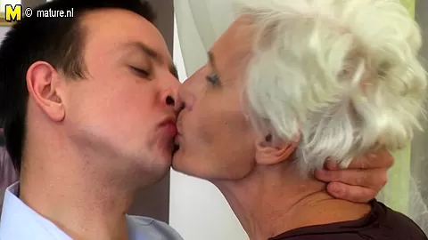 Hairy Granny Sucking And Fucking Her Toy Boy - MatureNL