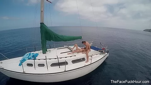 Blonde Babe Gets Face Fucked On A Boat - PUBA
