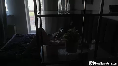 Intense doggy style sex on the bed