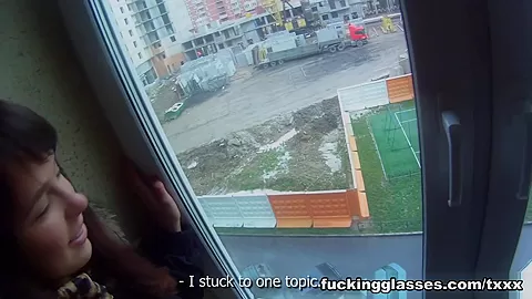 Dania & Anonymous in Sexy Fucked On A Balcony - FuckingGlasses