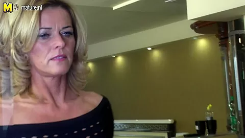 Naughty Blonde Milf Playing On Her Couch With Her Wet Pussy - MatureNL