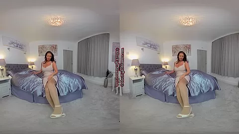 Kay - Big Tits Brunette Solo Striptease - SexLikeReal