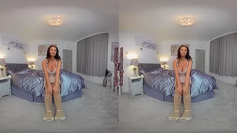 Kay - Big Tits Brunette Solo Striptease - SexLikeReal