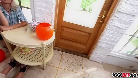Best friends fuck at halloween