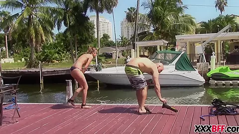 Independence day outdoor fucking