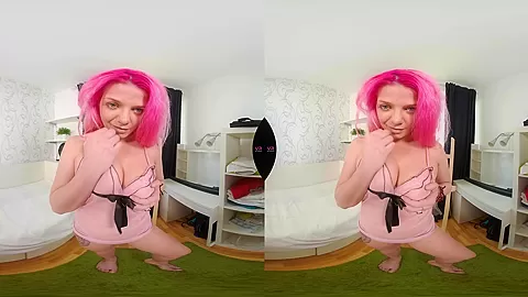 Bella Searis - Pink Hair And Pink Lingerie