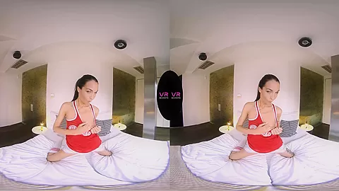 Sport Girl On The Bed
