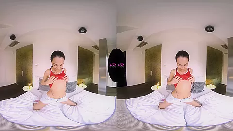 Sport Girl On The Bed