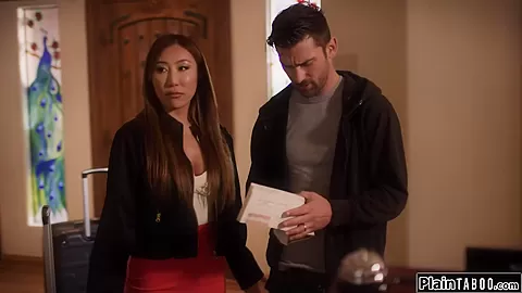 Asian catches bf cheating and cheats back by getting fucked