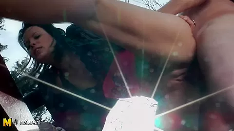 This Hot Babe Does Her Mature Lover In The Sun - MatureNL