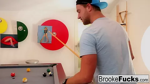 Brooke Brand in Brooke Plays Sexy Billiards With Vans Balls - BrookeBrand