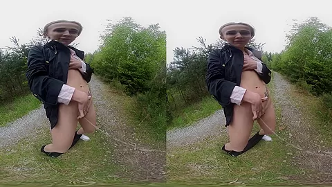 Peeing in Nature - Cute Amateur Wet and Wild Outdoors