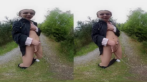 Peeing in Nature - Cute Amateur Wet and Wild Outdoors