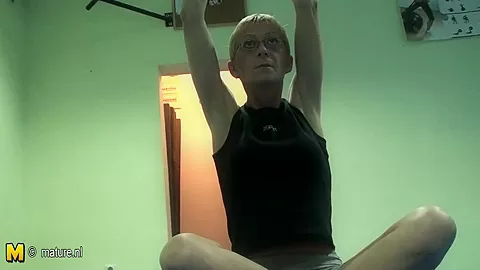 Mature Ladies Breaking Up A Sweat And Getting Naked - MatureNL