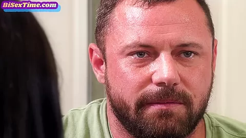 Bisex lingerie smallboobs babe 3way fucked in missionary