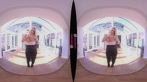 Sexual Commision - Busty Blonde Real Estate Agent Stripping