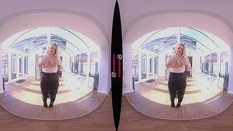 Sexual Commision - Busty Blonde Real Estate Agent Stripping